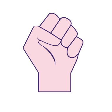 El bütün parmaklar tasarım vektör çizim ile sıkı