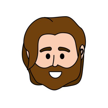 Avatar adam başına sosyal Kullanıcı vektör çizim