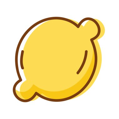 lezzetli taze limon organik meyve, vektör çizim