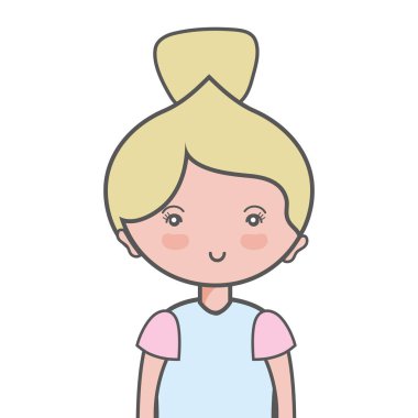 güzellik kadın saç modeli tasarım vektör çizim ile