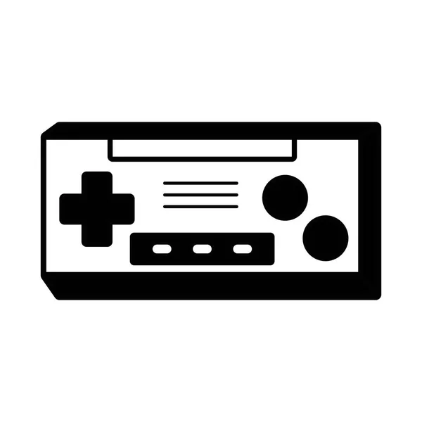 Contorno Consola Videojuegos Para Jugar Disfrutar Ilustración Vectorial — Vector de stock