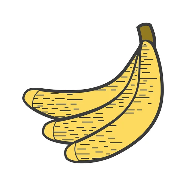 Delicioso Fruto Banana Para Ilustração Vetor Vida Saudável — Vetor de Stock