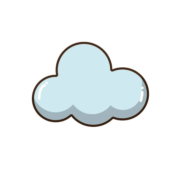 Cloud Natural Design Nice Weather Vector Illustration — Stock Vector