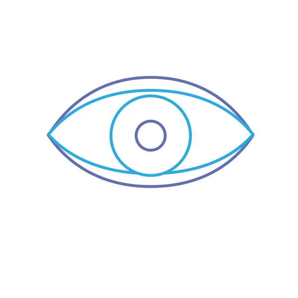 Eye Human Anaomy Optical Graphic Vector Illustration — Stock Vector