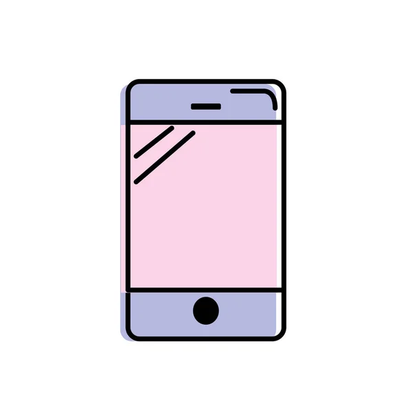 Technologie Smartphone Pour Appeler Parler Les Gens Illustration Vectorielle — Image vectorielle