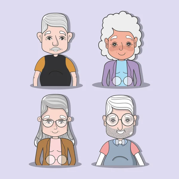 Eski insanlar çift kavramı vektör çizim koymak