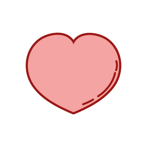 Cuore Amante Simbolo Disegno Immagine Vettore Illustrazione — Vettoriale Stock