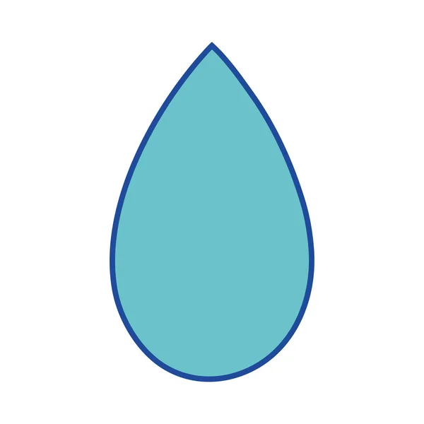 Símbolo Gota Agua Para Cuidado Del Medio Ambiente Vector Ilustración — Archivo Imágenes Vectoriales