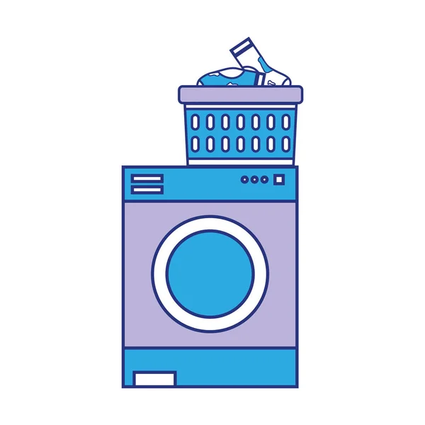 Electronic Washing Machine Basket Dirty Socks Vector Illustration — Stock Vector