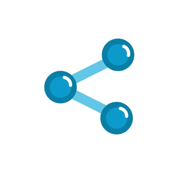 Udostępnianie Społecznościowe Znak Ikona Ilustracja Wektorowa — Wektor stockowy