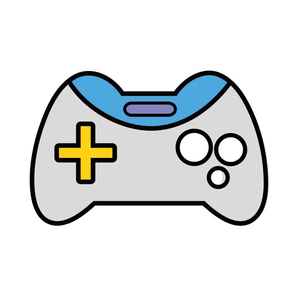 Videogame Console Technologie Object Spelen Vectorillustratie — Stockvector