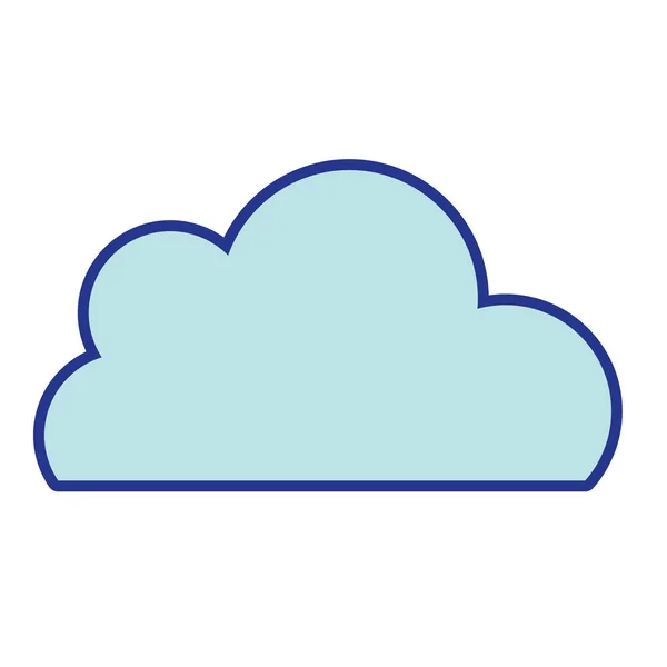 Ωραίο Σύννεφο Φυσικές Καιρικές Συνθήκες Σχεδιασμό Εικονογράφηση Φορέα — Διανυσματικό Αρχείο
