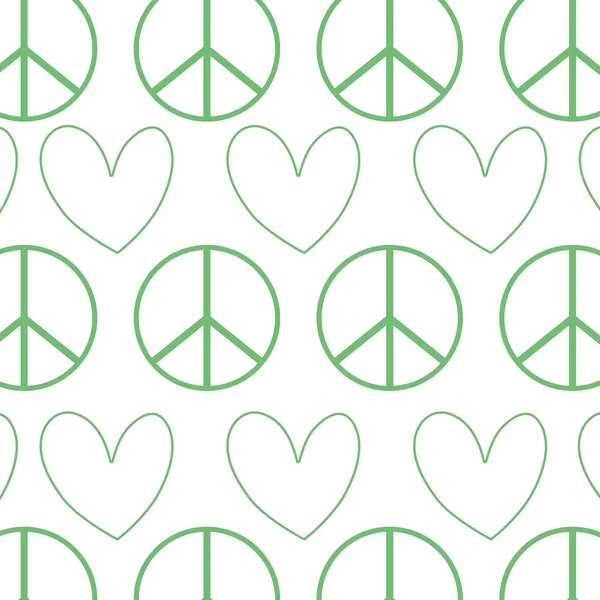 Sylwetka Hippie Pokoju Miłości Symbol Tło Wektor Ilustracja Projekt — Wektor stockowy