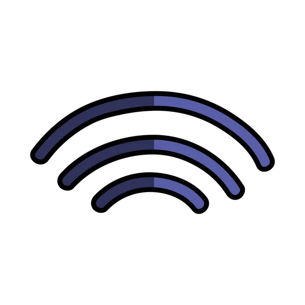 Wifi Digitale Symbool Digitale Informatie Vectorillustratie — Stockvector