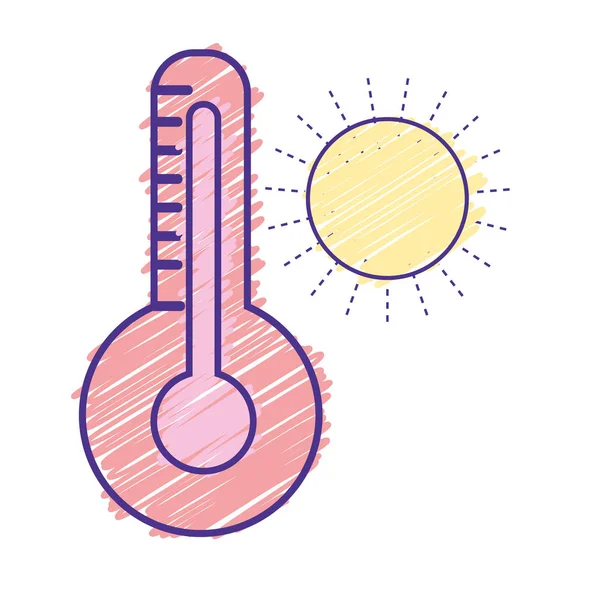 Instrumento Medição Termômetro Para Conhecer Ilustração Vetor Temperatura —  Vetores de Stock