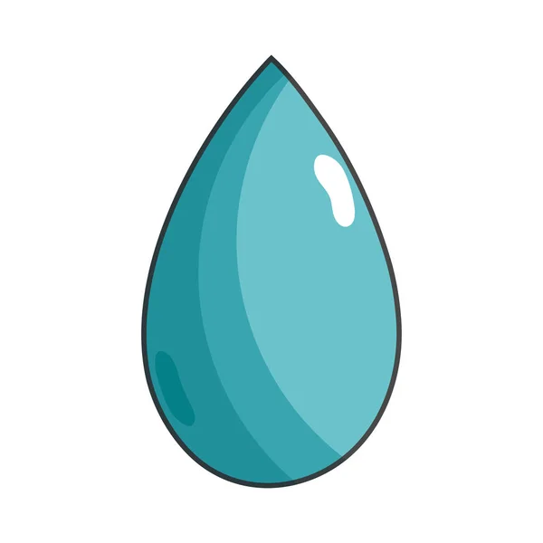 Wassertropfen Symbol Zur Abbildung Des Umweltschutzvektors — Stockvektor