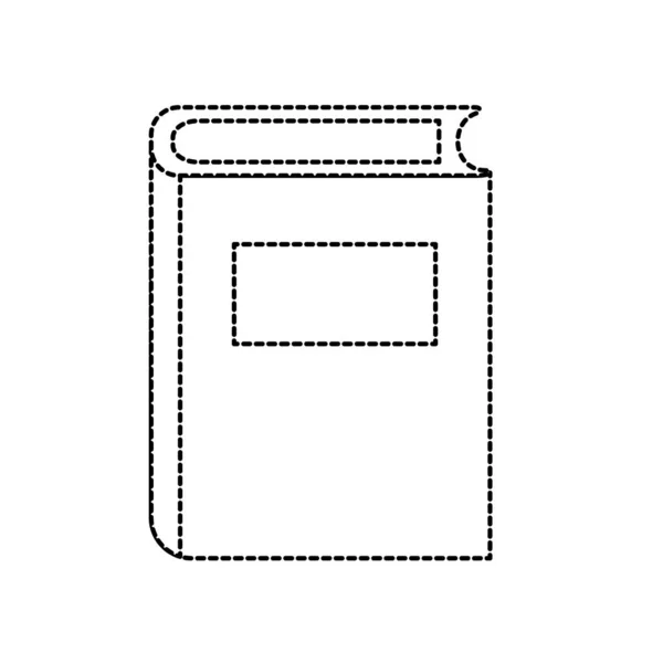 Noktalı Şekil Kitap Eğitim Bilgi Edebiyat Vektör Çizim Nesnesine — Stok Vektör