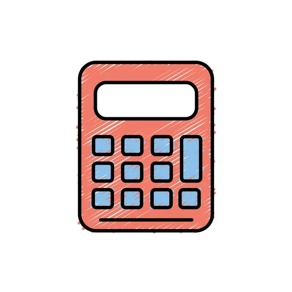 Tecnología Calculadora Para Informar Ilustración Del Vector Negocio Financiero — Vector de stock