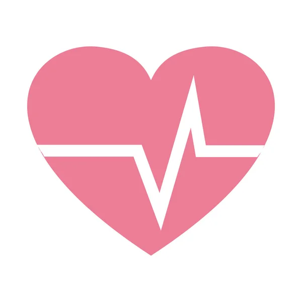 Хорошее Сердцебиение Сердечного Ритма Векторная Иллюстрация Дизайна — стоковый вектор