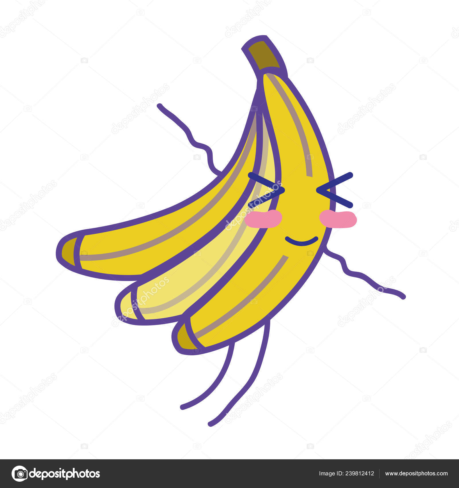 動物画像無料 75 バナナ 可愛い イラスト