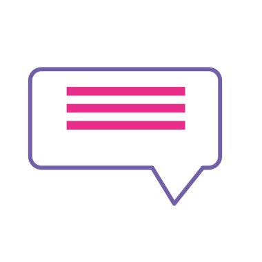 siluet sohbet kabarcık iletişim notlar mesaj vektör çizim