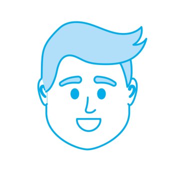 siluet avatar adam başına sosyal Kullanıcı vektör çizim