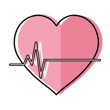 frekans önemli kardiyak ritim kalp atışı vektör çizim