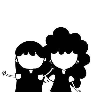 güzellik kız giysi ve heirstyle vektör çizim tasarım