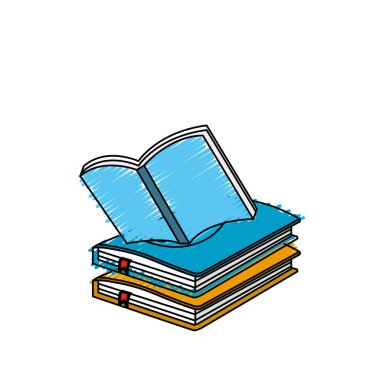 eğitim dizüstü bilgisayarlar nesne notepaper tasarım vektör çizim ile