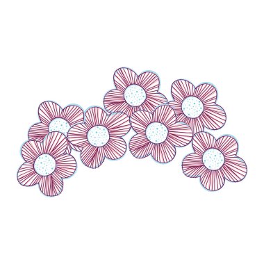 güzel çiçek dekorasyon tasarım, vektör çizim tasarım