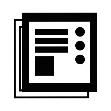 kontur işletme belgesi ile şirket bilgi tasarlamak vektör