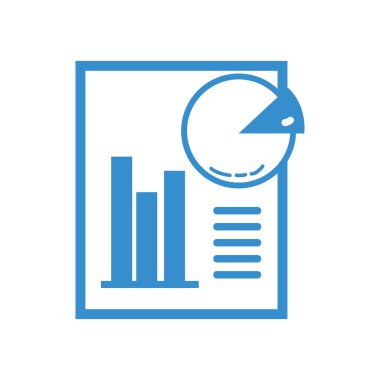 siluet belge istatistikleri diyagramı grafisi vektör çizim bar ile