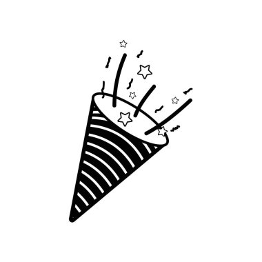 kontur boynuz şahıs aracı tasarımı, vektör çizim