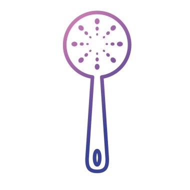 çizgi kepçe mutfak kap nesnesi mutfağı vektör çizim için