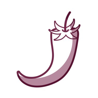 biber biber organik sağlıklı sebze kontur, illüstrasyon vektör