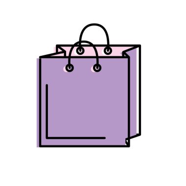 alışveriş torbası tasarım ürünleri vektör çizim kaydetmek için