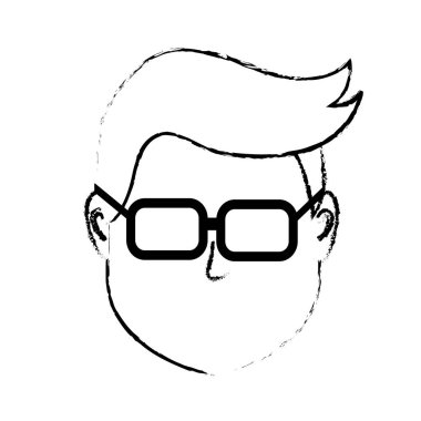 Varsayılan avatar adama sosyal Kullanıcı vektör çizim şekil