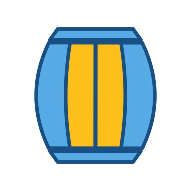 şarap içecek lezzetli, vektör çizim ahşap varil