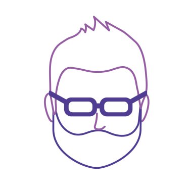 satır varsayılan avatar adam sosyal Kullanıcı vektör çizim için