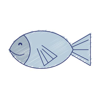 taze balık hayvan hazırlık yemek vektör çizim için