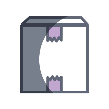 paketi dağıtım hizmetleri kutusunda, görüntü illüstrasyon vektör