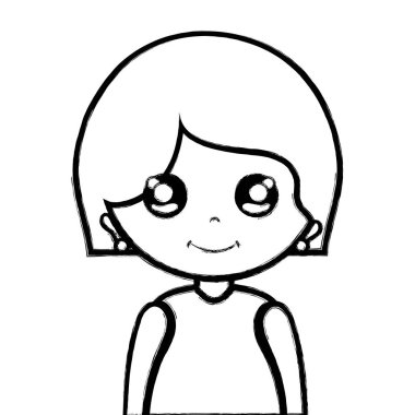 satır güzellik kadın saç modeli tasarım vektör çizim ile