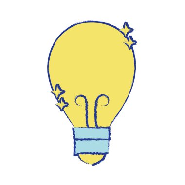ampul güç elektrik enerji vektör çizim aydınlatmak için