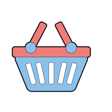 Alışveriş Sepeti simgesini simge vektör çizim satın almak