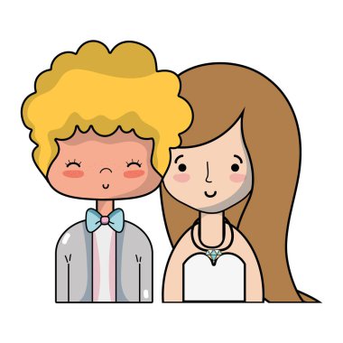 Güzellik Saç modeli tasarım vektör çizim ile evli