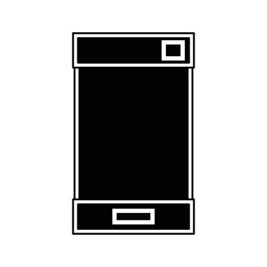 kontur smartphone teknoloji bağlamak hareket ağ, vektör çizim