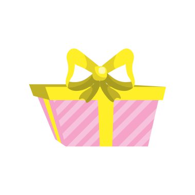 Mevcut hediye ile şerit yay süsleme tasarlamak vektör