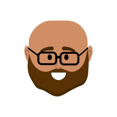 Avatar adam başına sosyal Kullanıcı vektör çizim