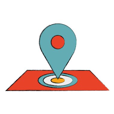 sembol için Dağıtım Hizmetleri, vektör çizim Haritası