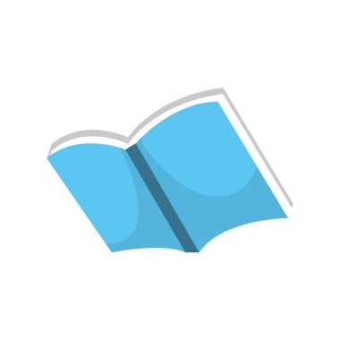 Açık defter kağıt belge notlar nesne vecor illüstrasyon